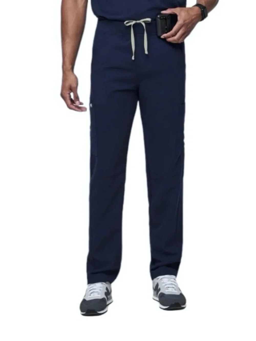 FIGS Mens Navy Axim Cargo Scrub Pants - size Large